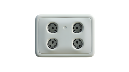 electric plug and socket isolated on transparent background