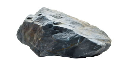 Hard rock stone shape isolated on transparent background