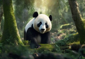 Giant panda, the giant panda is Endangered species