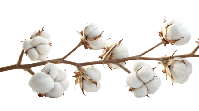 Realistic peaceful cotton isolated on transparent background
