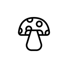 Mushroom line icon for apps and websites