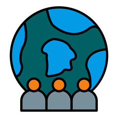   Culture line filled icon