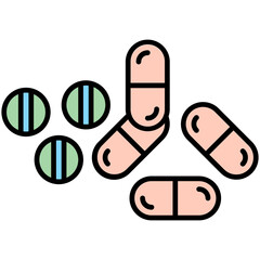   Pharmacy line filled icon