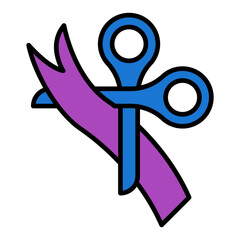   Hair Salon line filled icon