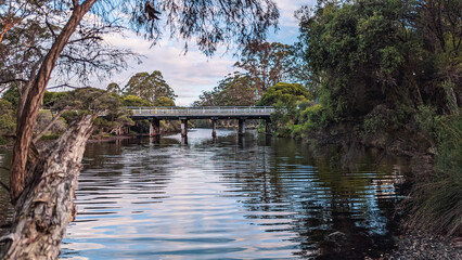 Wooden bridge over the Western Australia 