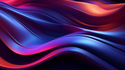 Obraz premium Colorful wavy background with paper cut style. background or wallpaper