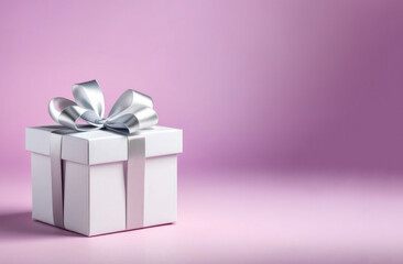 Obraz premium gift banner on a pastel background