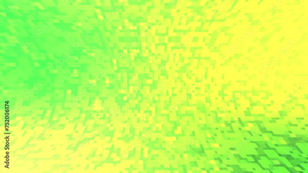 Wall mural gradient green 4k motion background with curving and blinking small dots.
