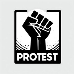 Protest for activists, human rights, war crime, justice illustration