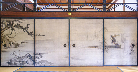 京都、建仁寺の襖絵