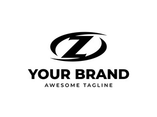 Abstract revolving letter Z modern logotype design for Universal company