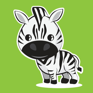 cartoon zebra
