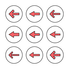 Arrow icon vector illustration. Arrow sign and symbol for web design.