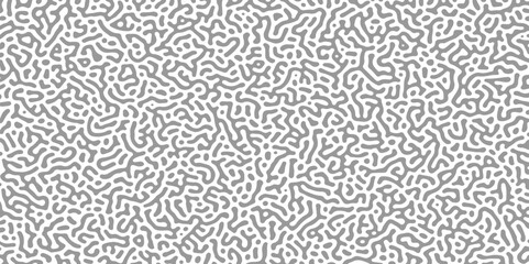 Fototapeta premium Generative algorithm psychedelic background. Reaction-diffusion or turing pattern formation. Organic lines in memphis.