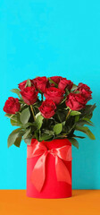 bouquet of red roses
