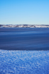 From an evening walk by Lake Mjosa in late winter.