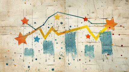 A graph showing customer satisfaction ratings increasing over time representing the companys dedication to continuously improving the customer experience.