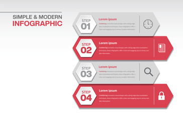 Fresh and concise infographic design. Vector infographic template.