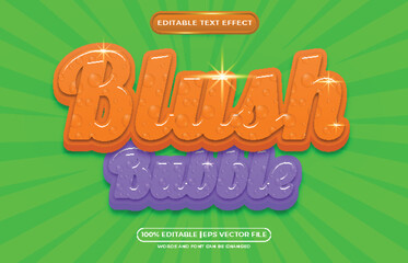 Beautiful liquid editable text effect style template