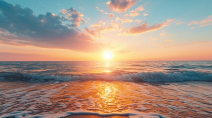 Fototapeta premium sunset over the sea