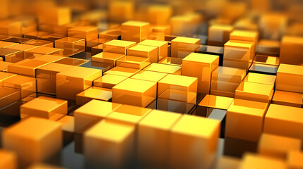 Abstract cube geometric shapes background