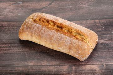Italian ciabatta bread fresh and crust