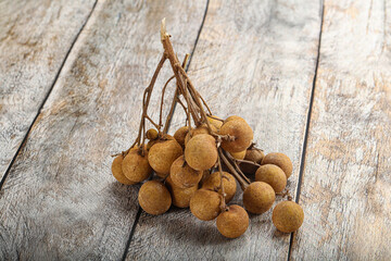 Ripe sweet tropical Longan fruit