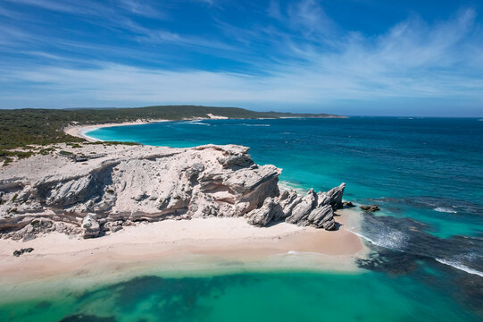 White cliffs at Hamelin Bay in Western Australia