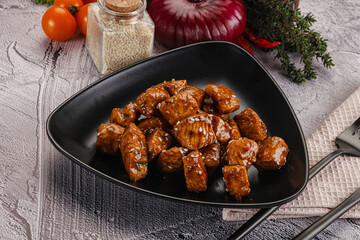 Chicken fillet with soya teriyaki sauce