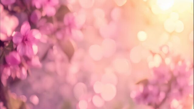 pink flower in full blossom with blurred nature background 