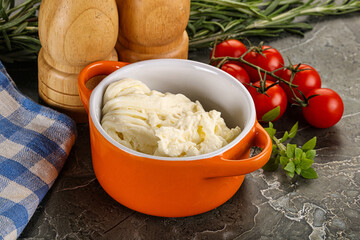 Italian delicous stracciatella cheese