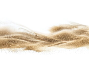 Sand blast design element isolated on white background Generative Ai 
