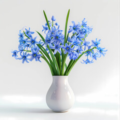 bouquet of spring flowers in vase 