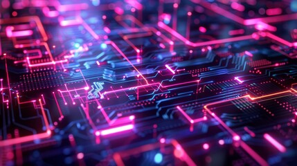 Cybernetic symphony: abstract circuitry in the digital realm