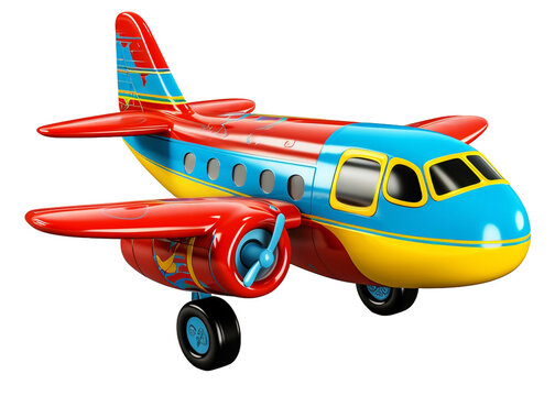 Airplane on a transparent background. 3d render. 
