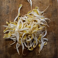 beans on a wooden background