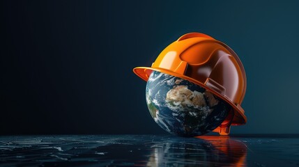 The Planet Earth and the Helmet - A Concept for the World Day of Safety and Health at Work
