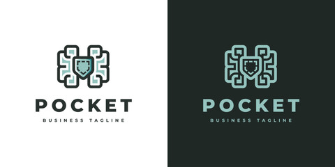 smart pocket logo vector