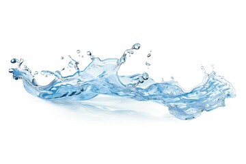 Water design element isolated on white background Generative Ai