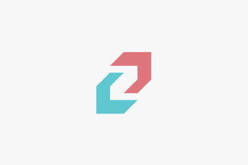 Illustration vector graphic of geometric modern letter Z. Good for logo