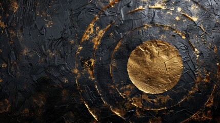 Abstract Vintage Grunge Oil Painting Background Generative AI