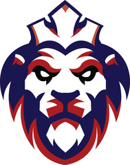 Lion Logo Design, Lion sport logo vector , Lion head illustration vector drawing, Mascot Brave Lion Logo design any kind of graphic design work, concept Lion's head, Esport game logo icon