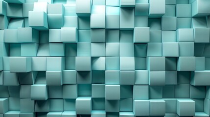 Abstract 3D Cubes Background Generative AI