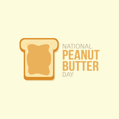 national peanut butter day vector illustration. national peanut butter day themes design concept with flat style vector illustration. Suitable for greeting card, poster and banner.