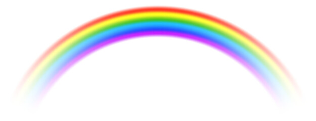 rainbow on white