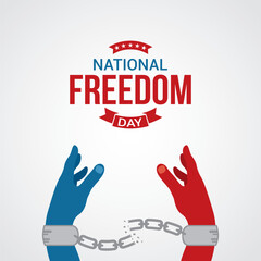 national freedom day vector illustration. national freedom day themes design concept with flat style vector illustration. Suitable for greeting card, poster and banner.