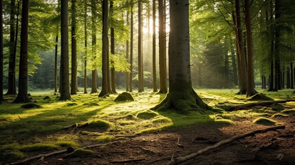 Fototapeta premium morning in the forest