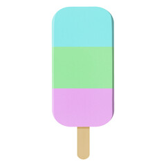Bubble Gum Ice Cream on Stick 