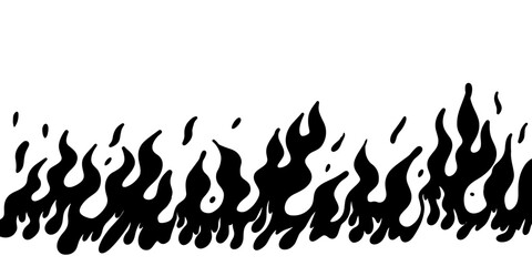 Doodle sketch style of Hand drawn fire vector illustration. - 752050907