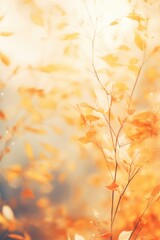 Close up of a plant with vibrant yellow leaves, perfect for botanical designs